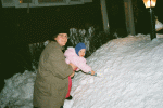 Shoveling with Mom