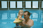 Swimming with Grandpa