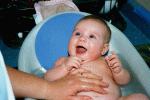 Happy in her tub