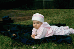 Raised eyebrow in the backyard