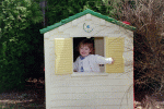 Hilde in playhouse